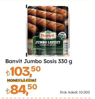 Banvit Jumbo Sosis 330 G
