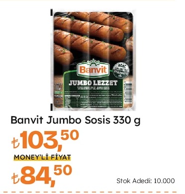 Banvit Jumbo Sosis 330 G