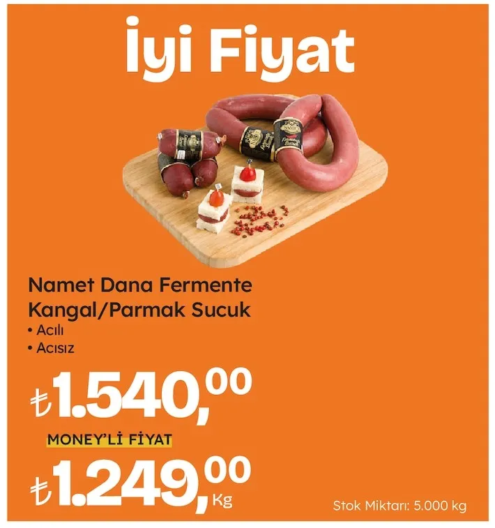 Namet Dana Fermente Kangal/Parmak Sucuk