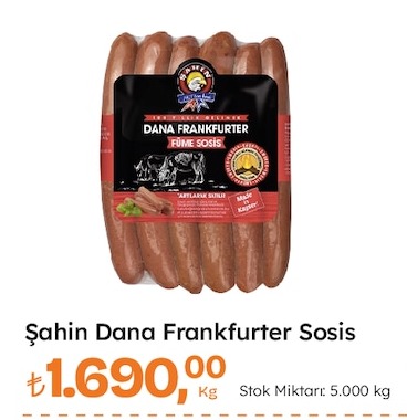 Şahin Dana Frankfurter Sosis