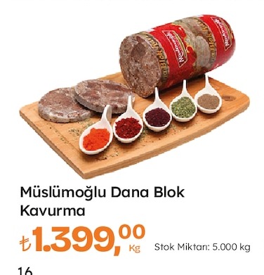 Müslümoğlu Dana Blok Kavurma