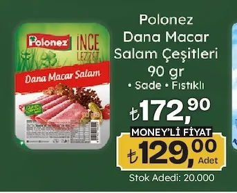 Polonez Dana Macar Salam Çeşitleri 90 Gr