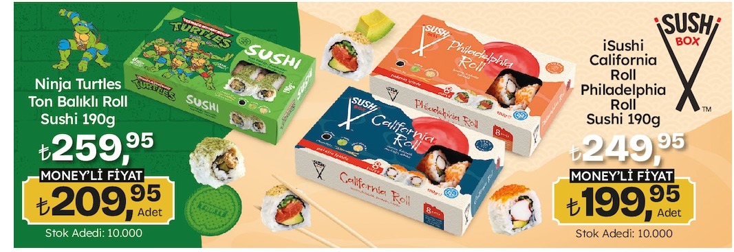 Ninja Turtles Ton Balıklı Roll Sushi 190G