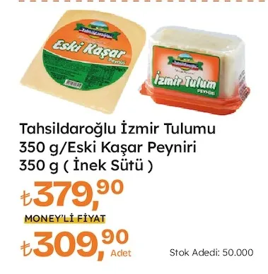 Tahsildaroğlu İzmir Tulumu 350 G/Eski Kaşar Peyniri 350 G