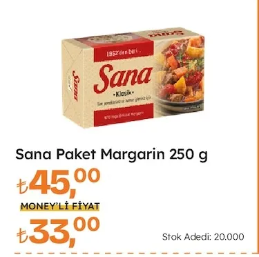 Sana Paket Margarin 250 G