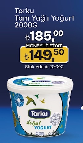 Torku Tam Yağlı Yoğurt 2000G