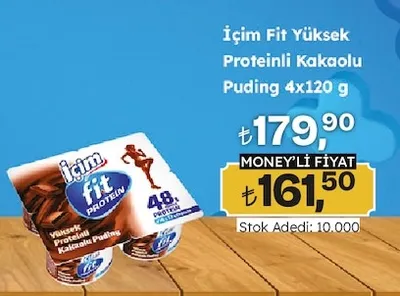Içim Fit Yüksek Proteinli Kakaolu Puding 4X120 G