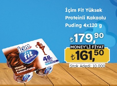 Içim Fit Yüksek Proteinli Kakaolu Puding 4X120 G