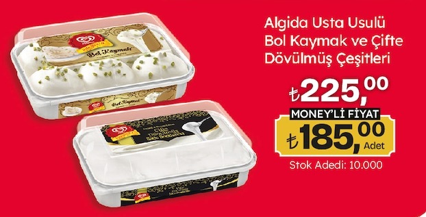 Algida Usta Usulü Bol Kaymak Ve Çifte Dövülmüş Çeşitleri