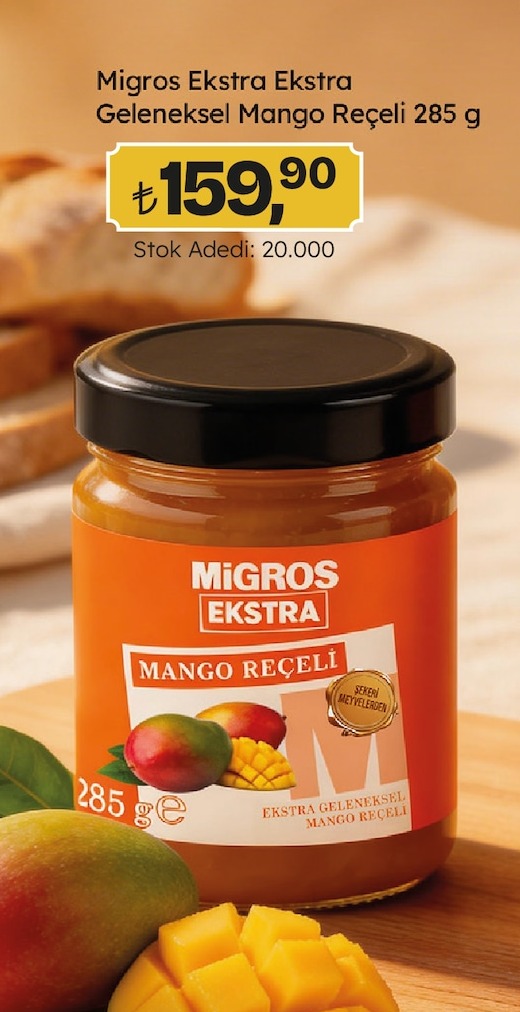 Migros Ekstra Geleneksel Mango Reçeli 285 G
