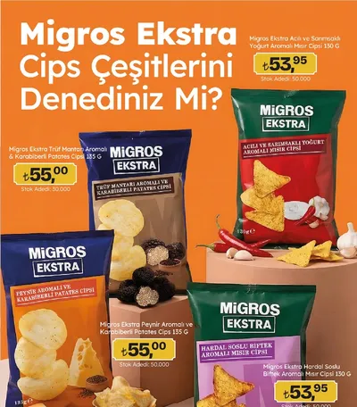 Migros Ekstra Trüf Mantarı Aromalı & Karabiberli Patates Cipsi 135 G
