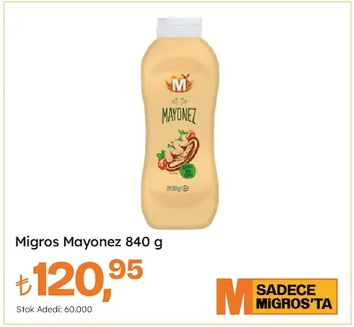 Migros Mayonez 840 G