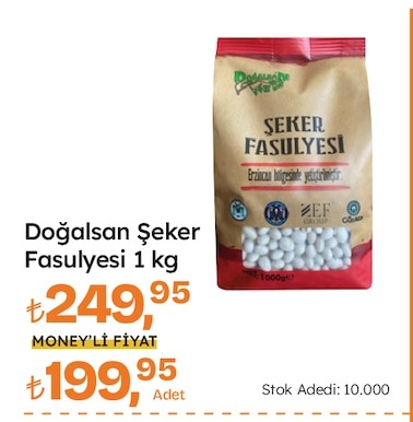 Doğalsan Şeker Fasulyesi 1 Kg