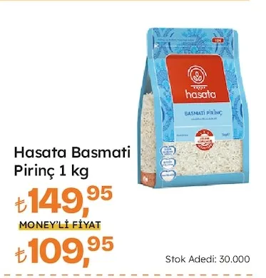 Hasata Basmati Pirinç 1 Kg