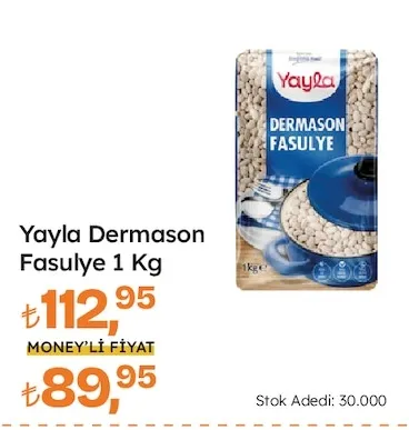 Yayla Dermason Fasulye 1 Kg