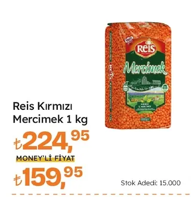Reis Kırmızı Mercimek 1 Kg