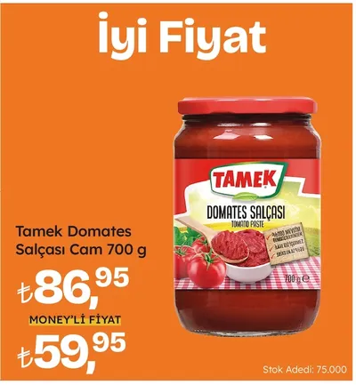 Tamek Domates Salçası Cam 700 G