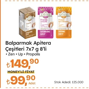 Balparmak Apitera Çeşitleri 7X7 G 8'Li