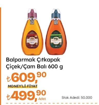 Balparmak Çıtkapak Çiçek/Çam Balı 600 G