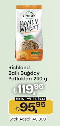 Richland Ballı Buğday Patlakları 240 G