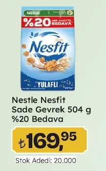 Nestle Nesfit Sade Gevrek 504 G %20 Bedava