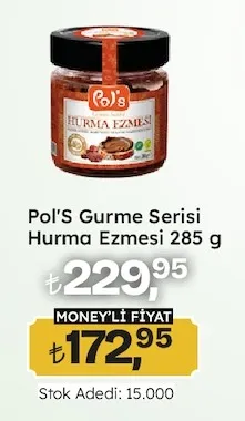 Pol'S Gurme Serisi Hurma Ezmesi 285 G