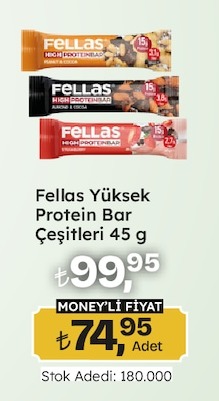 Fellas Yüksek Protein Bar Çeşitleri 45 G