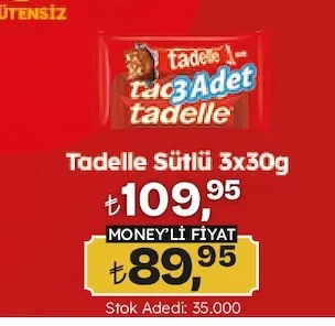 Tadelle Sütlü 3X30G