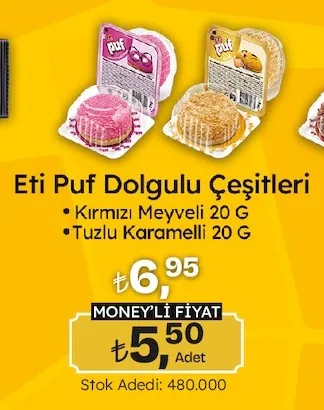 Eti Puf Dolgulu Çeşitleri 20 G