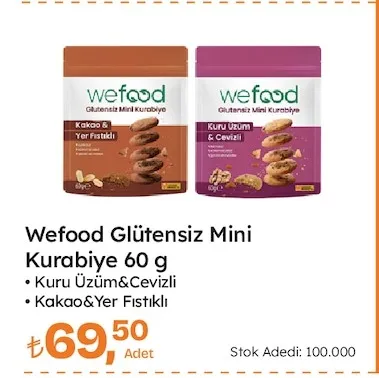 Wefood Glutensiz Mini Kurabiye 60 G
