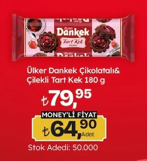 Ülker Dankek Çikolatalı& Çilekli Tart Kek 180 G