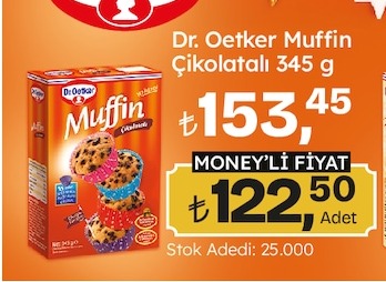 Dr. Oetker Muffin Çikolatalı 345 G