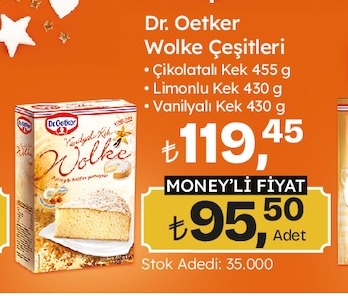 Dr. Oetker Wolke Çikolatalı Kek 455 G