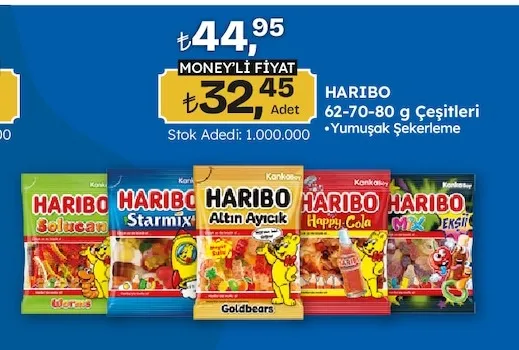 Haribo 62-70-80 G Çeşitleri