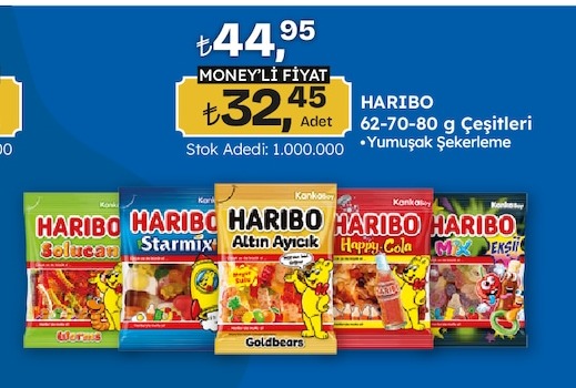 Haribo 62-70-80 G Çeşitleri