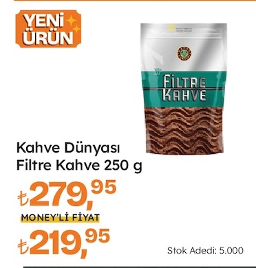 Kahve Dünyası Filtre Kahve 250 G
