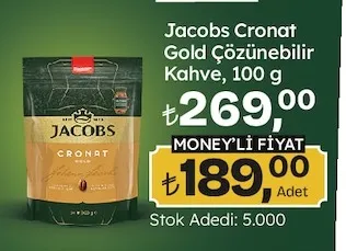Jacobs Cronat Gold Çözünebilir Kahve, 100 G