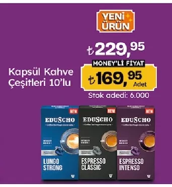 Kapsül Kahve Çeşitleri 10'Lu