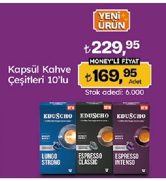 Kapsül Kahve Çeşitleri 10'Lu
