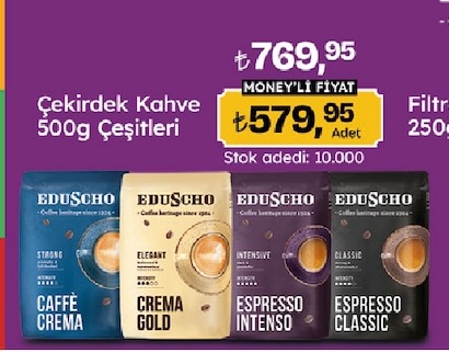 Çekirdek Kahve 500G Çeşitleri