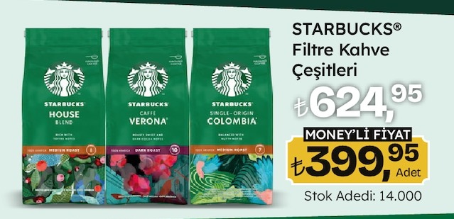 Starbucks Filtre Kahve Çeşitleri