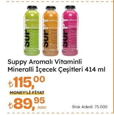 Suppy Aromalı Vitaminli Mineralli İçecek Çeşitleri 414 Ml
