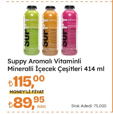 Suppy Aromalı Vitaminli Mineralli İçecek Çeşitleri 414 Ml