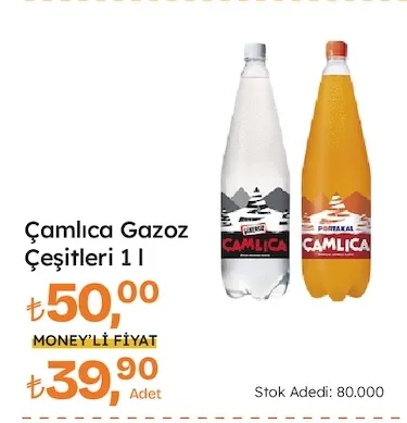 Çamlıca Gazoz Çeşitleri 1 L