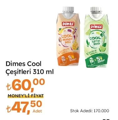 Dimes Cool Çeşitleri 310 Ml