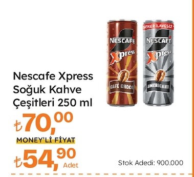 Nescafe Xpress Soğuk Kahve Çeşitleri 250 Ml