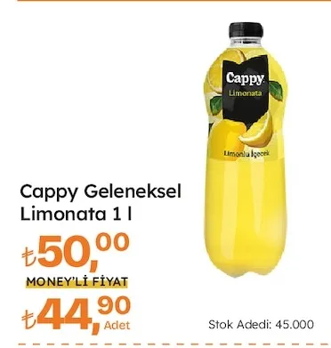 Cappy Geleneksel Limonata 1 L