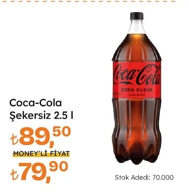 Coca-Cola Şekersiz 2.5 L