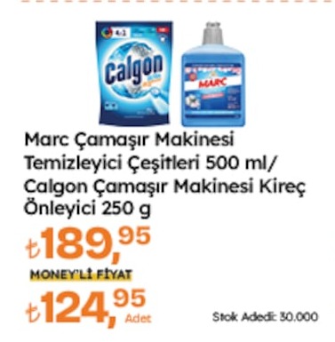 Marc Çamaşır Makinesi Temizleyici Çeşitleri 500 Ml Calgon Çamaşır Makinesi Kireç Önleyici 250 G