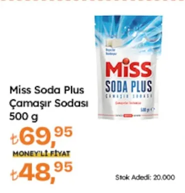 Miss Soda Plus Çamaşır Sodası 500 G